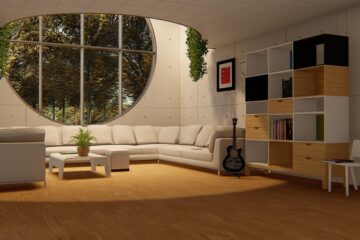 Obývací pokoj poskytuje pohodlí a místo pro odpočinek